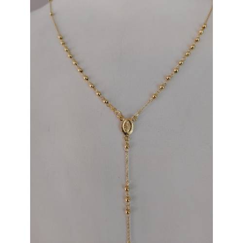 COLLANA ROSARIO ORO GIALLO 750 18K...