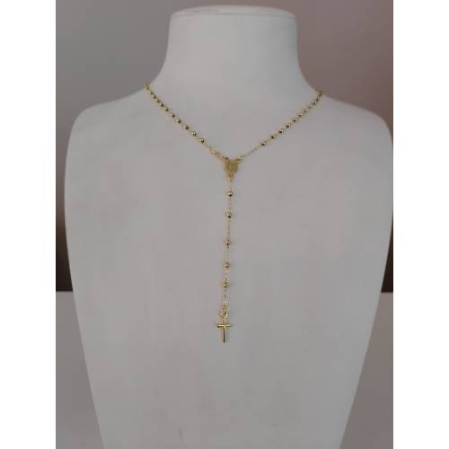 COLLANA ROSARIO ORO GIALLO 750 18K...