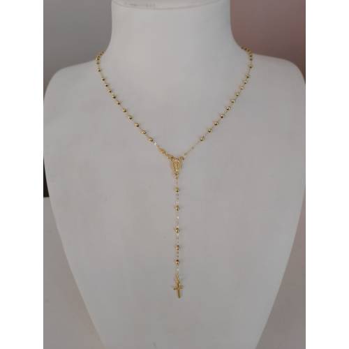 COLLANA ROSARIO ORO GIALLO 750 18K...