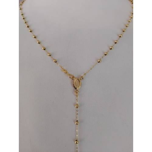 COLLANA ROSARIO ORO GIALLO 750 18K...
