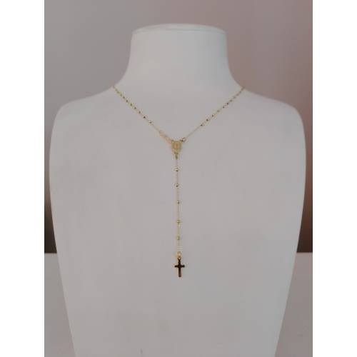 COLLANA ROSARIO ORO GIALLO 750 18K...