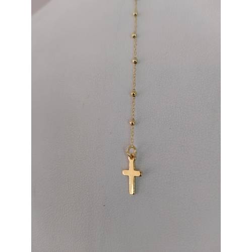 COLLANA ROSARIO ORO GIALLO 750 18K...