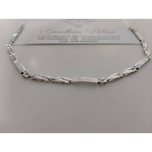 BRACCIALE In ORO BIANCO 18 Karati...