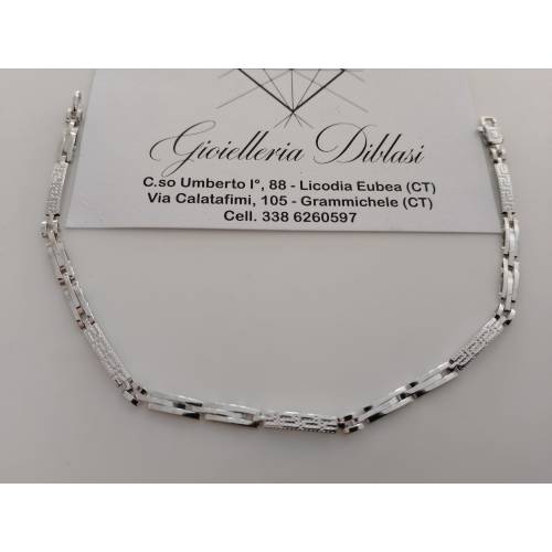 BRACCIALE In ORO BIANCO 18 Karati...
