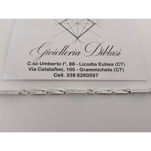 BRACCIALE In ORO BIANCO 18 Karati...