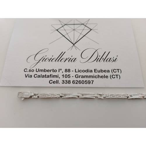 BRACCIALE In ORO BIANCO 18 Karati...