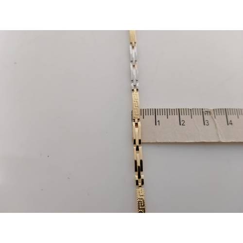 BRACCIALE ORO GIALLO BIANCO 18 Kt...