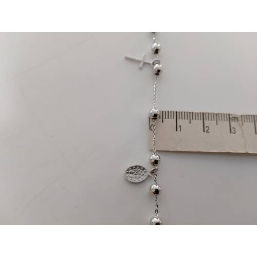 BRACCIALE ROSARIO In ORO BIANCO 18 Kt...