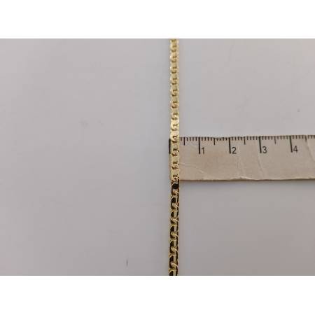 COLLANA ORO GIALLO 18 Karati 750% Uomo Donna Unisex COLLIER Maglia Catena Piatta