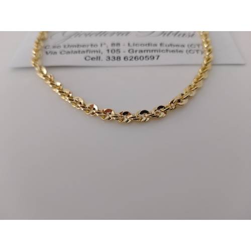 COLLANA ORO GIALLO 18 Karati Donna...