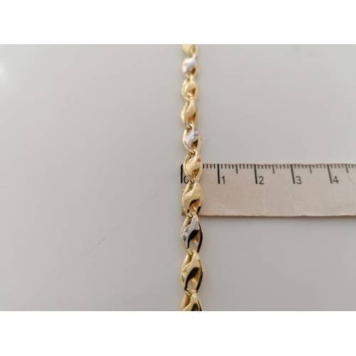 BRACCIALE ORO Bicolore GIALLO BIANCO...