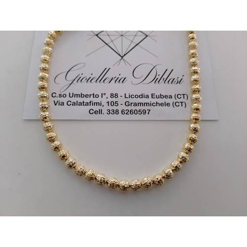 COLLANA Donna ORO GIALLO 18 Karati...