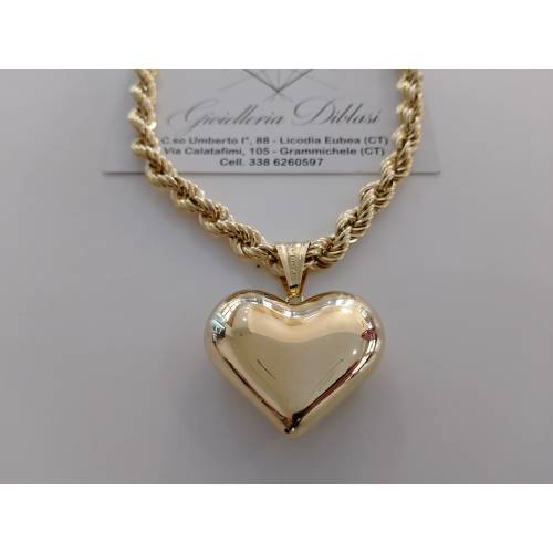 COLLANA CORDA Donna Con Ciondolo...