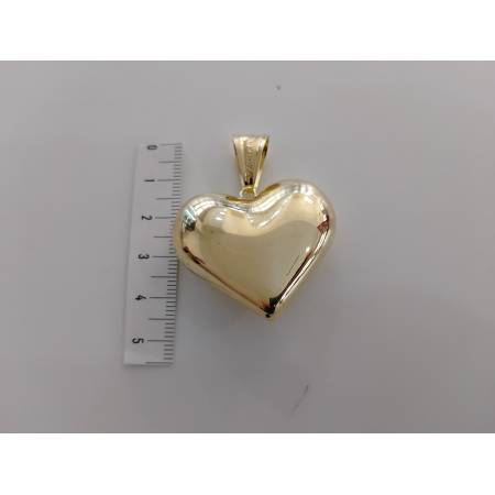 COLLANA CORDA Donna Con Ciondolo Cuore ORO GIALLO 18 Kt 750% Maglia Intrecciata