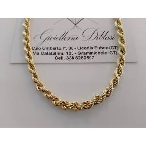COLLANA CORDA Donna ORO...