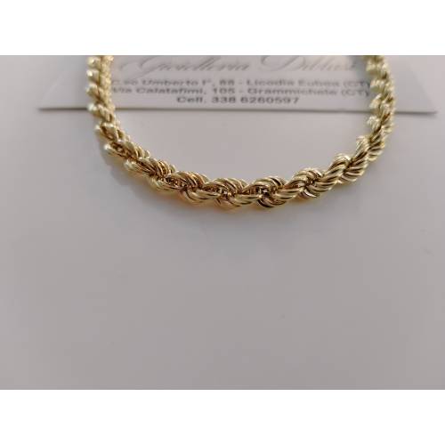 COLLANA CORDA Donna ORO GIALLO 18...