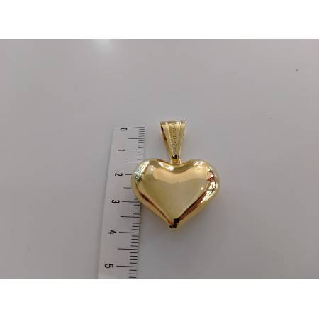 COLLANA CORDA Donna Con Ciondolo Cuore ORO GIALLO 18 Kt 750% Maglia Intrecciata
