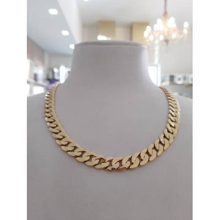 COLLANA Uomo In ORO GIALLO 18 Karati 750%/1000 Collier Catena Grumetta Girocollo