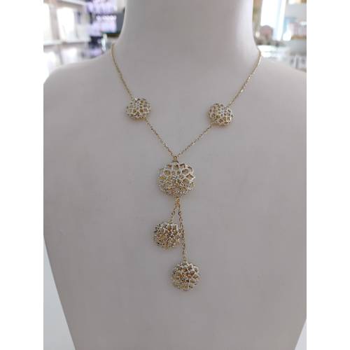 COLLANA Donna ORO Bicolore GIALLO...