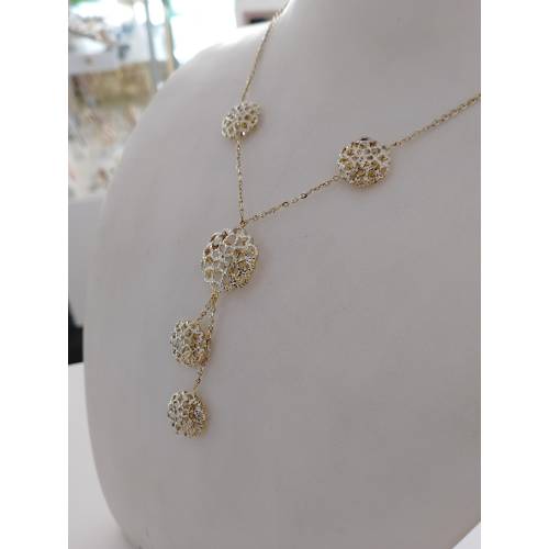 COLLANA Donna ORO Bicolore GIALLO...