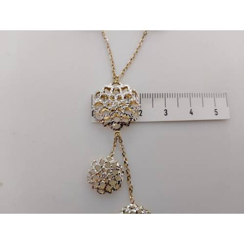 COLLANA Donna ORO Bicolore GIALLO...