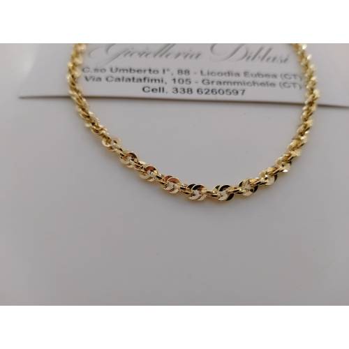 COLLANA Lunga Donna ORO GIALLO 18...