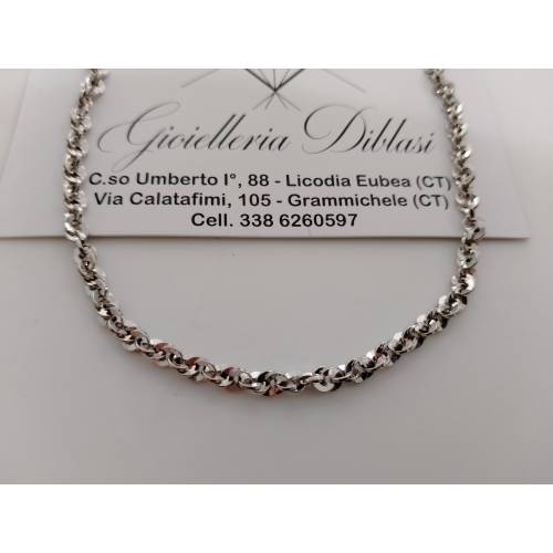 COLLANA Donna ORO BIANCO 18 KARATI...