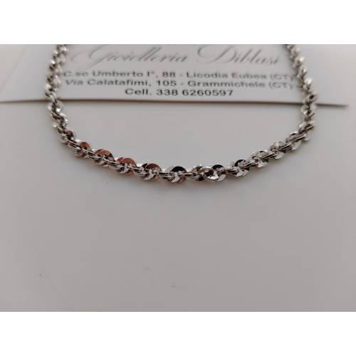 COLLANA Donna ORO BIANCO 18 KARATI...