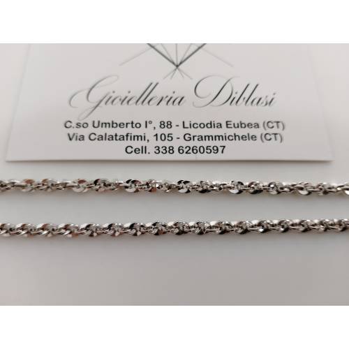 COLLANA Donna ORO BIANCO 18 KARATI...