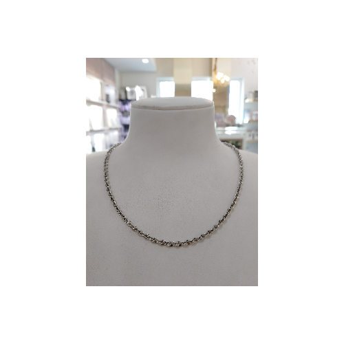 COLLANA Donna ORO BIANCO 18 KARATI...