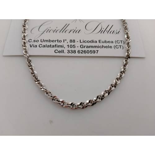 COLLANA Donna ORO BIANCO 18 KARATI...