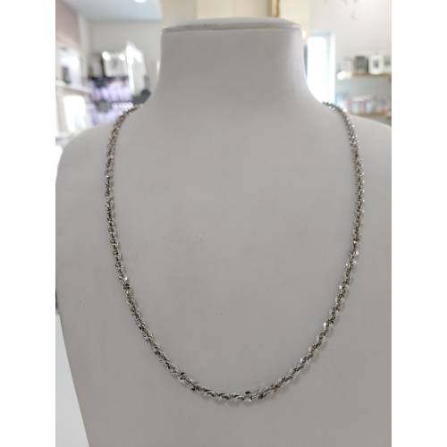 COLLANA Donna ORO BIANCO 18 KARATI...