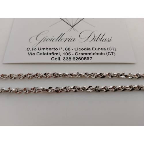 COLLANA Donna ORO BIANCO 18 KARATI...