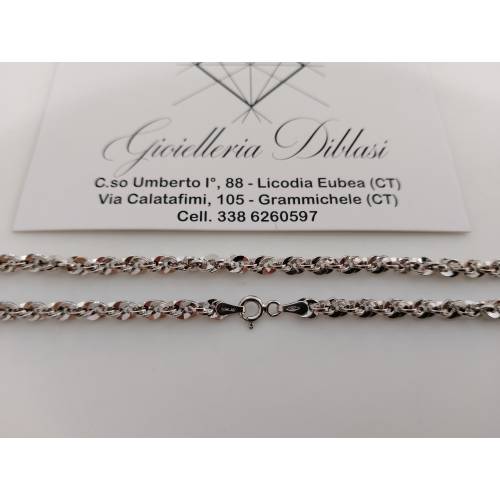 COLLANA Donna ORO BIANCO 18 KARATI...