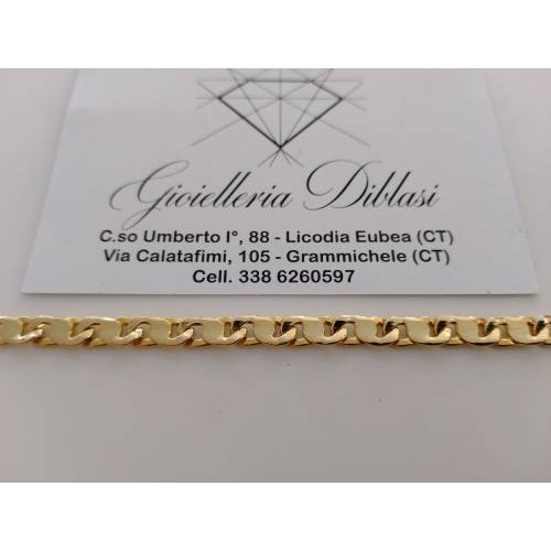 BRACCIALE Uomo Donna ORO GIALLO 18...