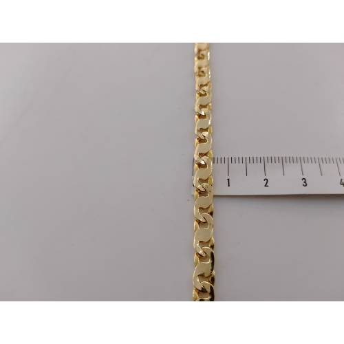 BRACCIALE Uomo Donna ORO GIALLO 18...