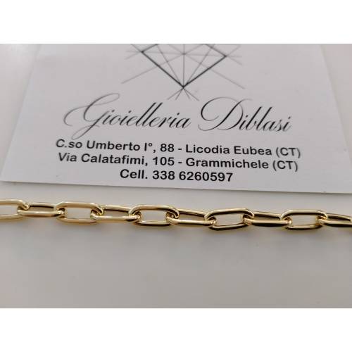 BRACCIALE Donna CATENA Maglia Larga...