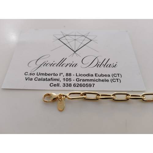 BRACCIALE Donna CATENA Maglia Larga...