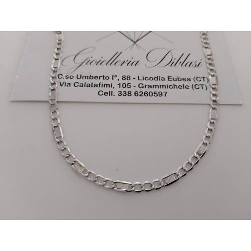 COLLANA ORO BIANCO 18 Karati 750%...