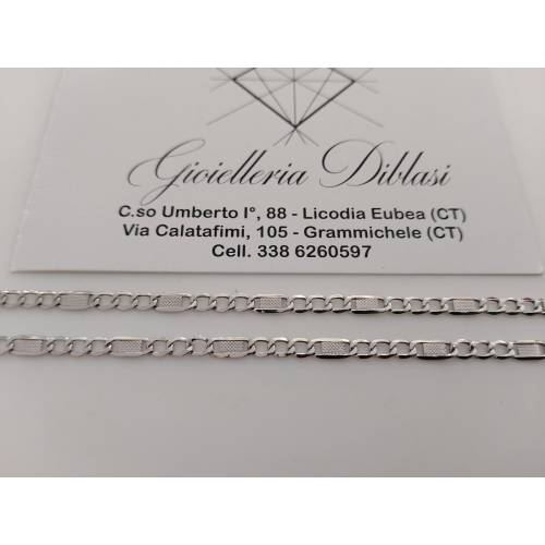 COLLANA ORO BIANCO 18 Karati 750%...