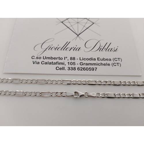 COLLANA ORO BIANCO 18 Karati 750%...