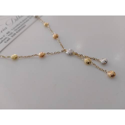 COLLANA Donna ORO GIALLO BIANCO ROSSO...