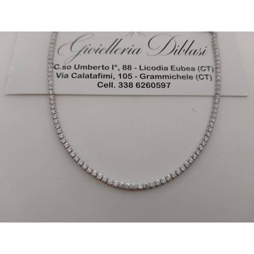 COLLANA Donna ORO BIANCO 18 Karati...