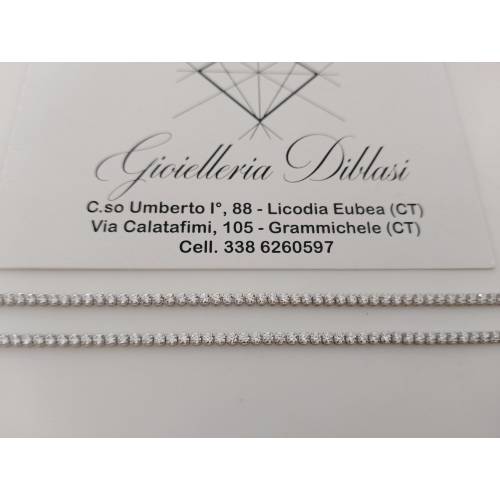 COLLANA Donna ORO BIANCO 18 Karati...
