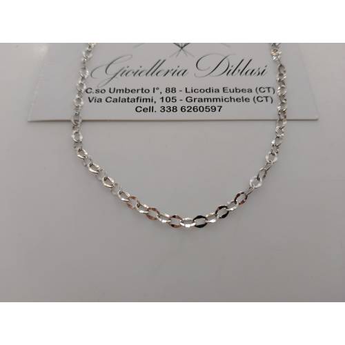 COLLANA Donna ORO BIANCO 18 Karati...