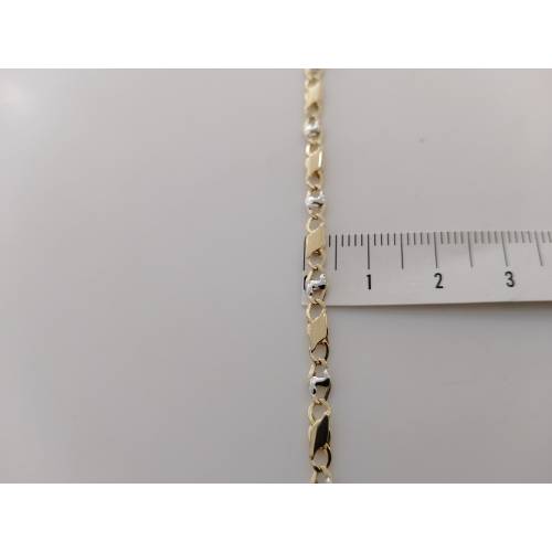 BRACCIALE ORO Bicolore GIALLO BIANCO...