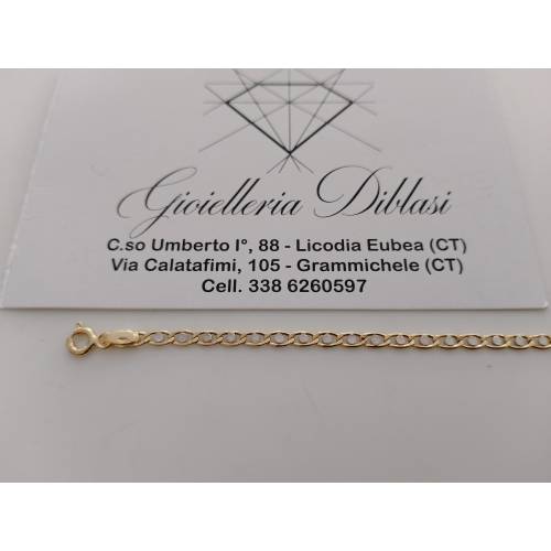 BRACCIALE ORO Maglia Lucida Piatta...