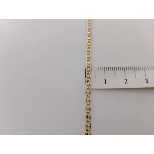 BRACCIALE ORO Maglia Lucida Piatta...