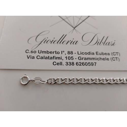 BRACCIALE ORO BIANCO 18 Karati Unisex...