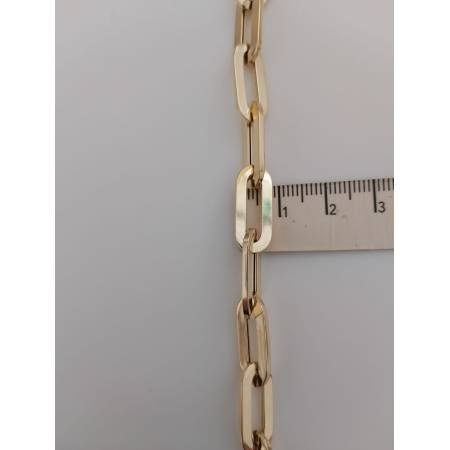 COLLANA Donna ORO GIALLO 18 Karati 750% Maglia CATENA Lucida Collier GIROCOLLO